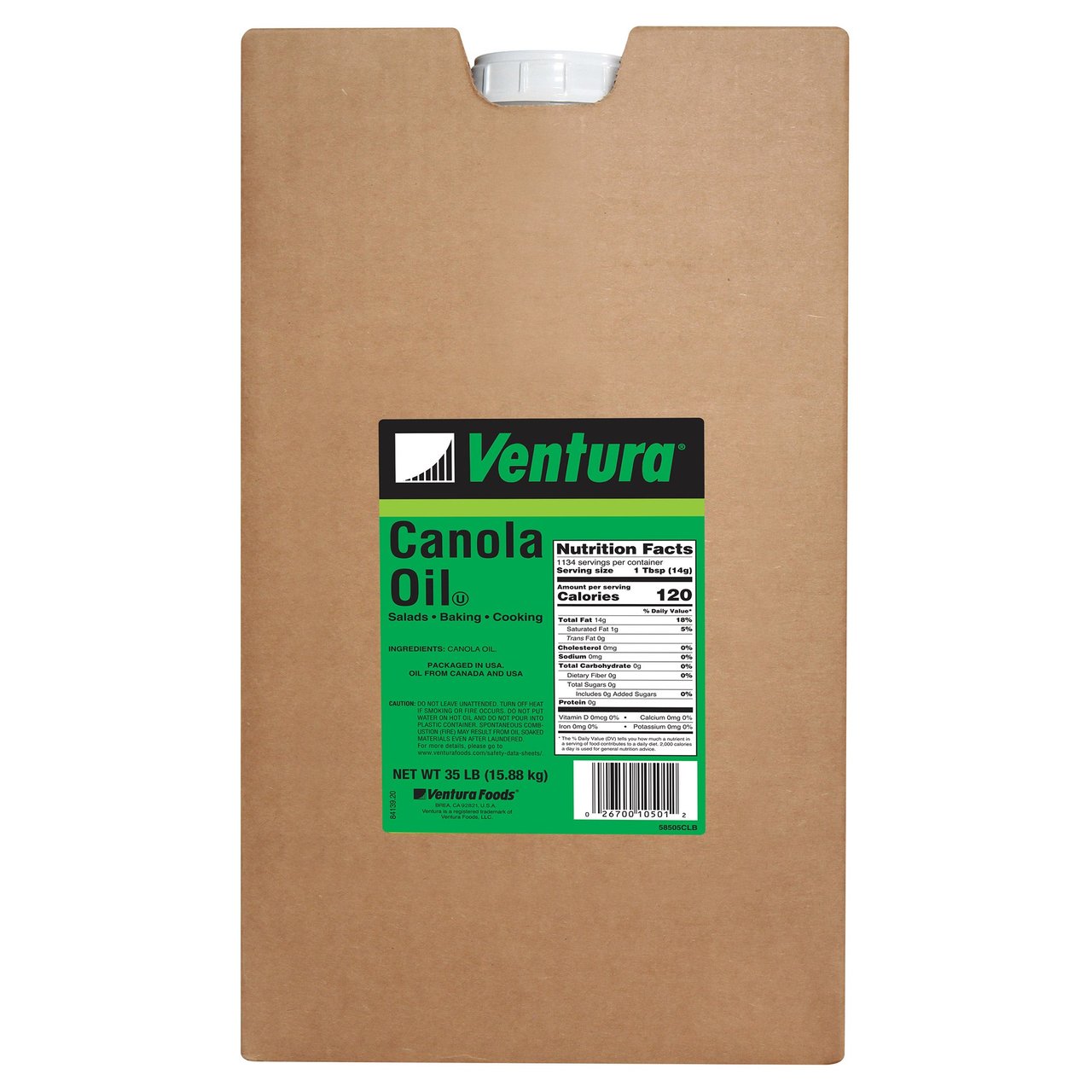 Ventura Canola Oil 35 lb (4.6 Gal)