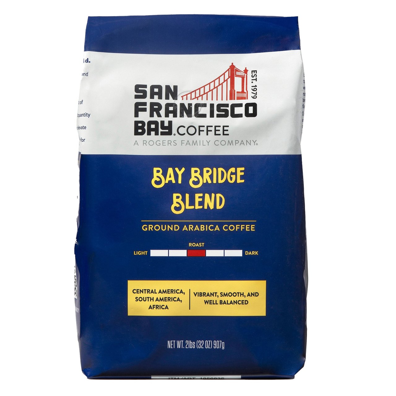 San Francisco Bay Bay Bridge Blend Ground Coffee, 2 Pounds - Image 1