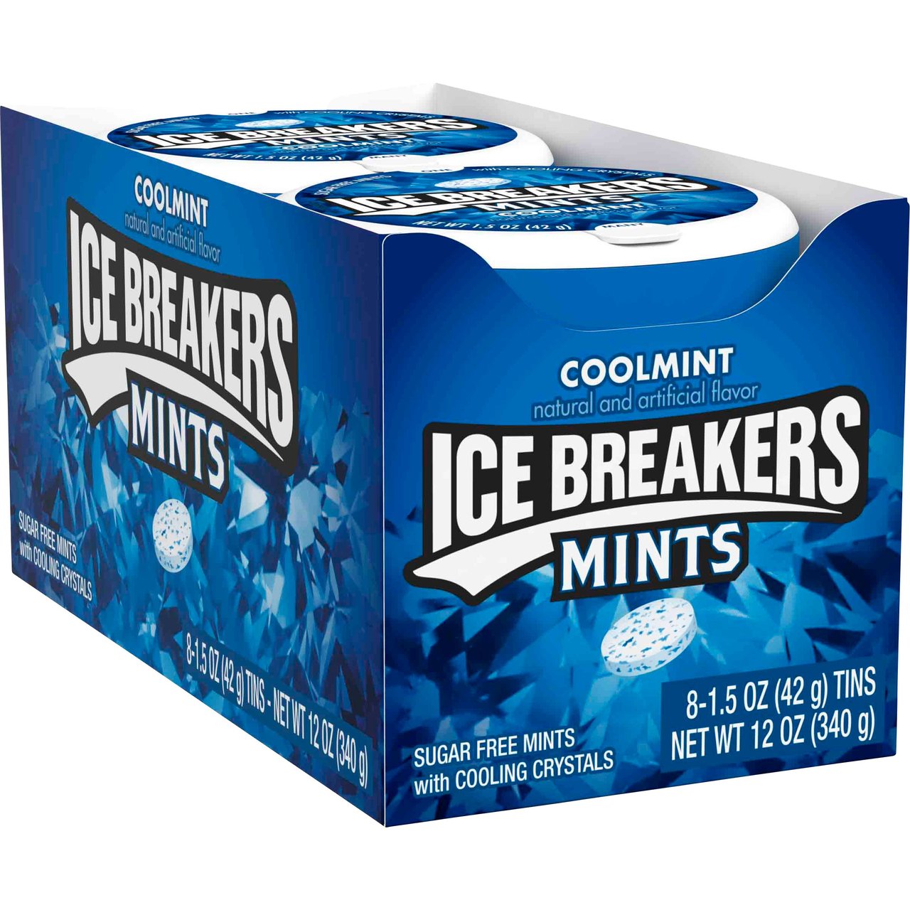 Ice Breakers Coolmint Sugar Free Mints, 8 CT/1.5 oz - Image 1