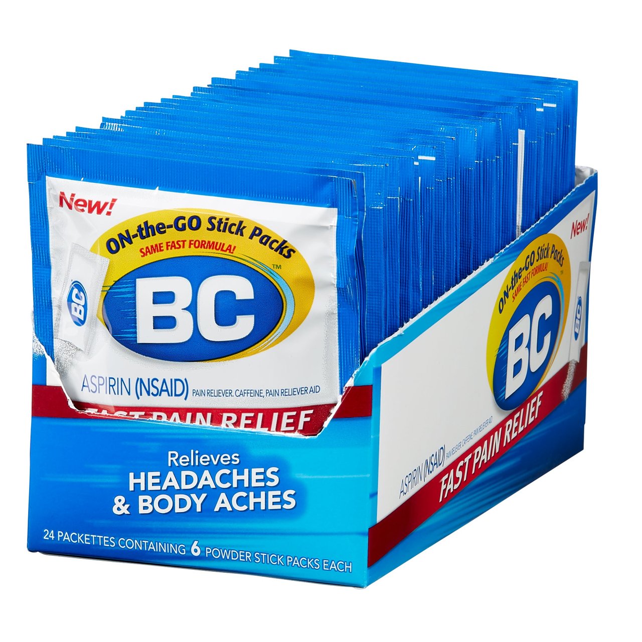 BC Aspirin Powder, 24 Count / 6 Sticks - Image 1