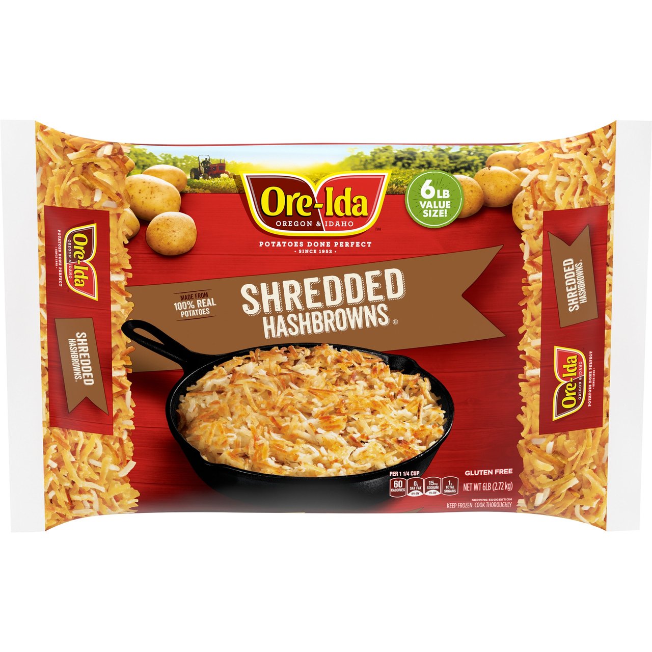 Ore-Ida Shredded Hash Browns 6 lbs - Image 1