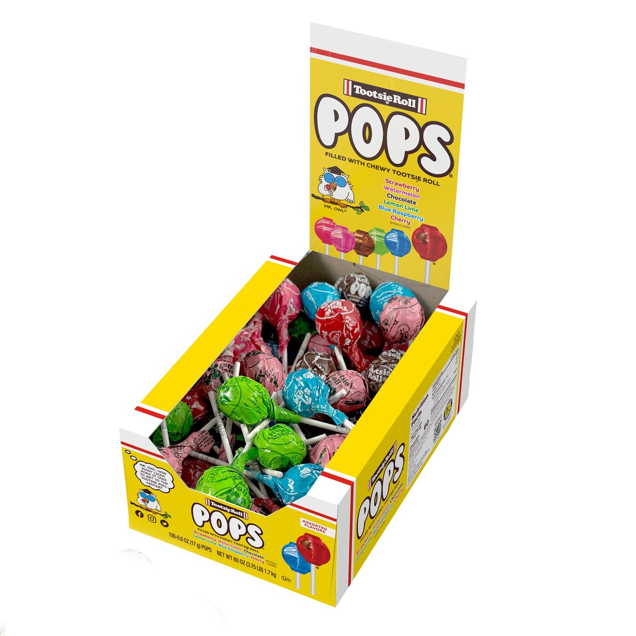 Tootsie Roll Assorted Fun Flavor Pops, 100 CT - Image 1