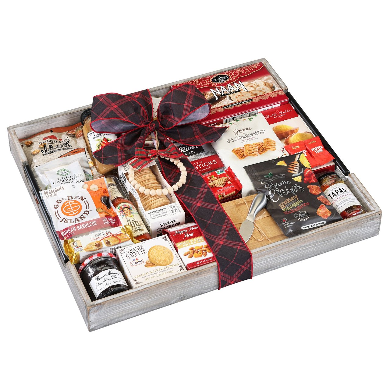Wooden Tray Gift Set with Handle, 72.11 oz - Image 1