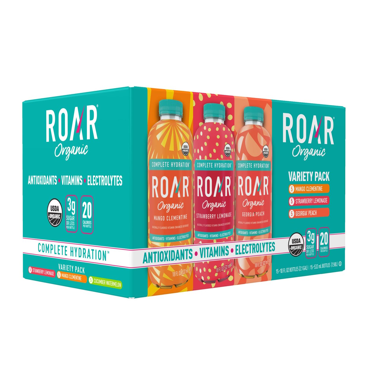 ROAR Organic Hydration Variety 15/18 oz - Image 1