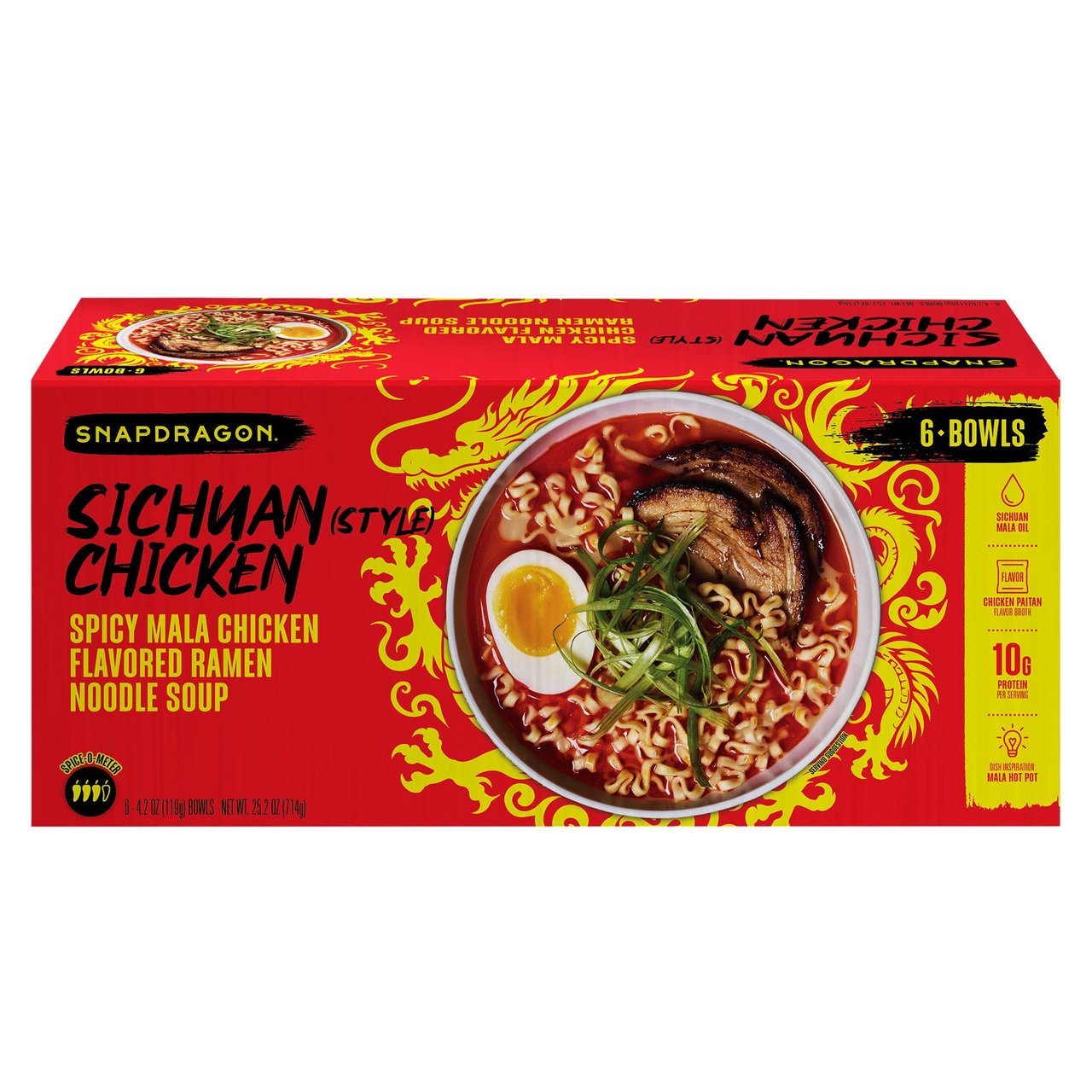 SNAPDRAGON FOODS SICHUAN RAMEN BOWLS 6/4.2 OZ - Image 1