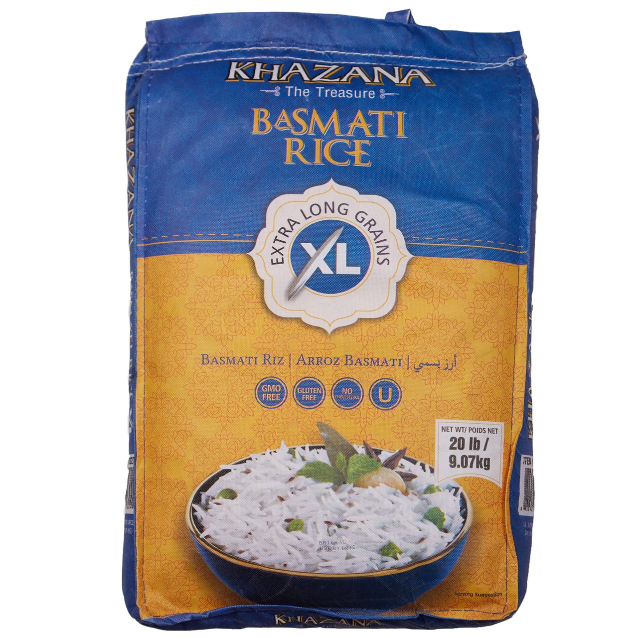 Khazana Basmati Rice 20 lb - Image 1