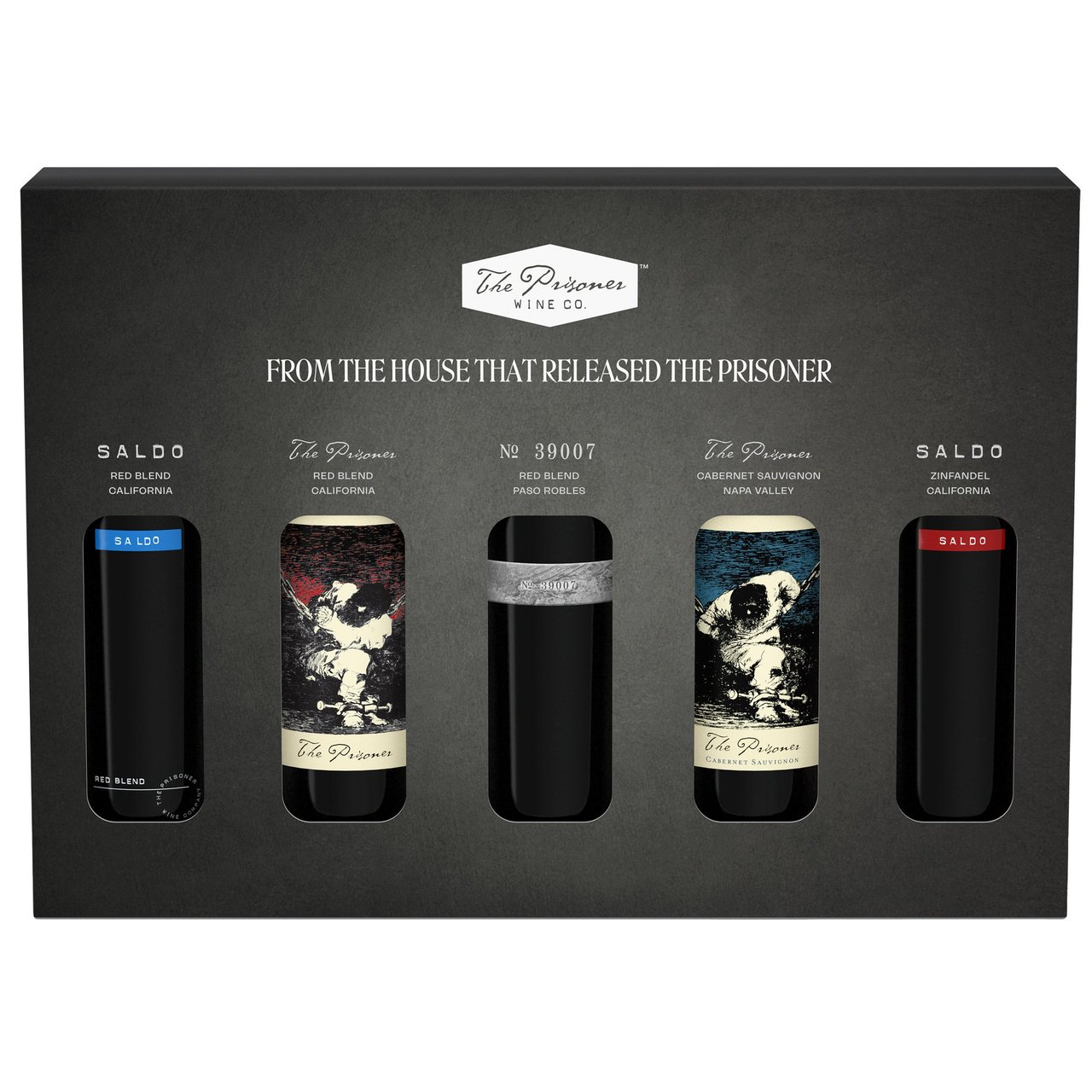 The Prisoner Wine Co 5 Bottle Variety Pack California 5/750mL - Image 1