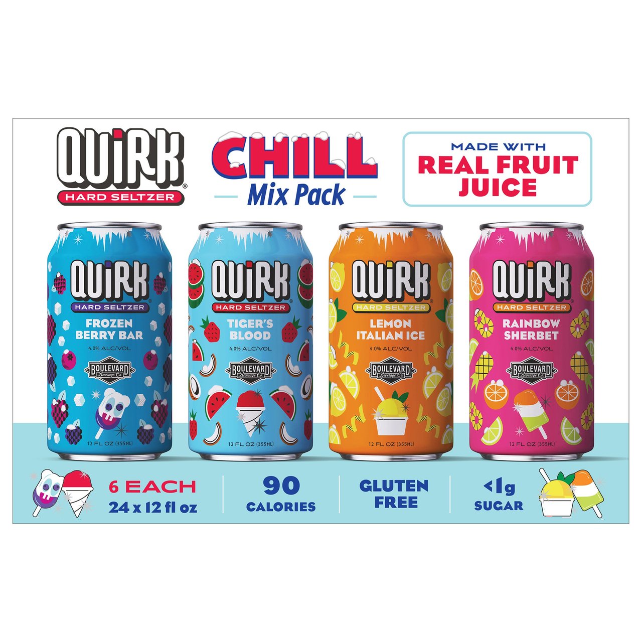 Quirk Chill Mix Variety Pack, 24/12 oz Cans - Image 1