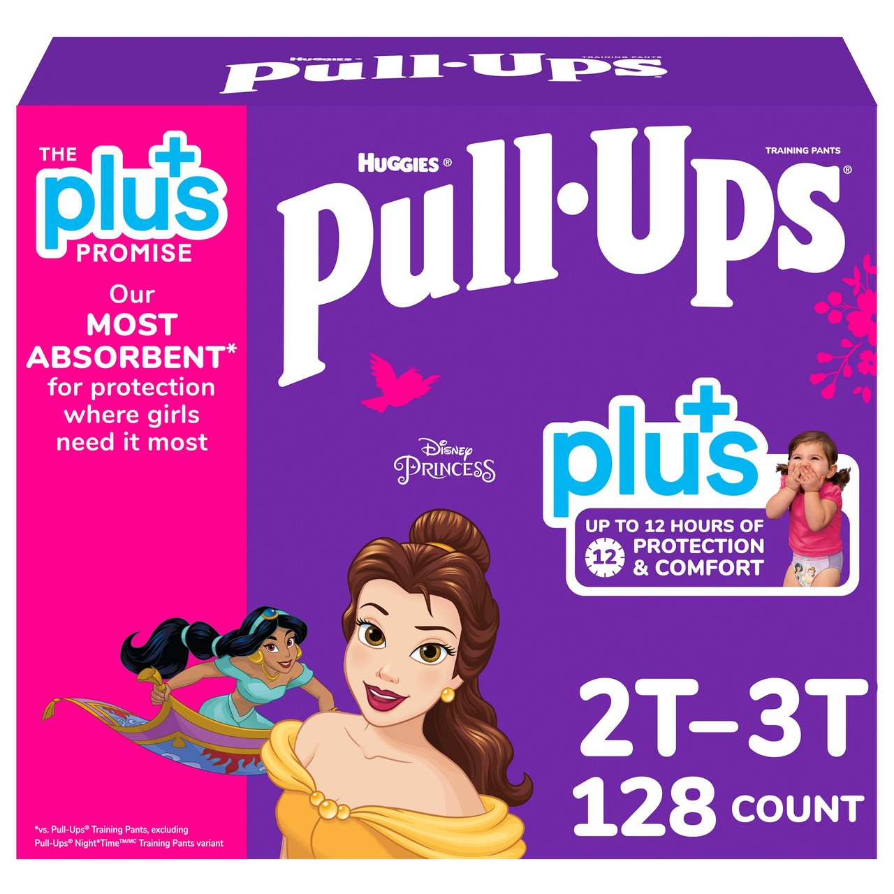 Huggies Pull-Ups Plus Boys & Girls Training Pants, 2T-3T, 128 Count - Image 1