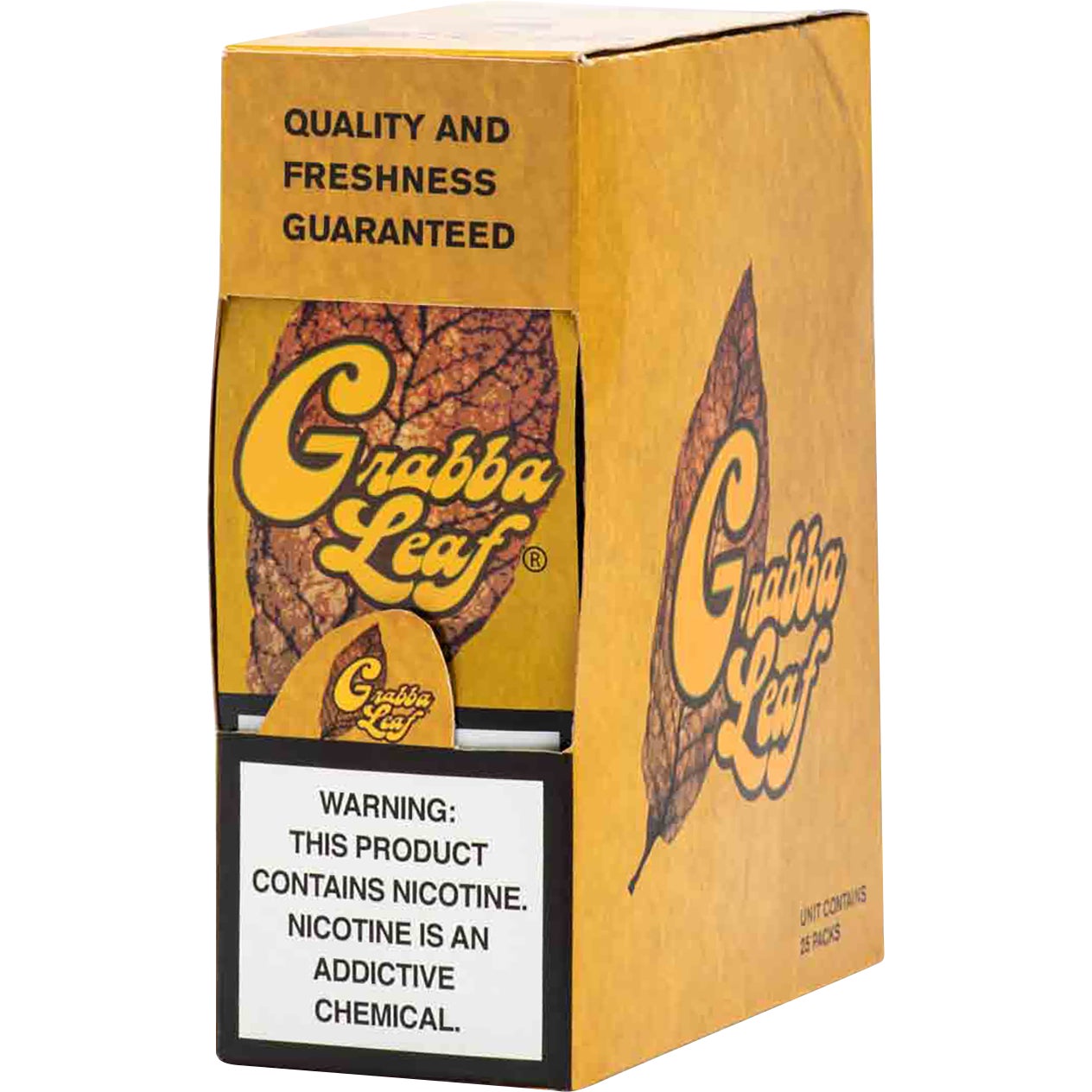 Grabba Leaf Yellow Cigar Wrap 25 CT (Pre-Priced 2/$0.99) - Image 1