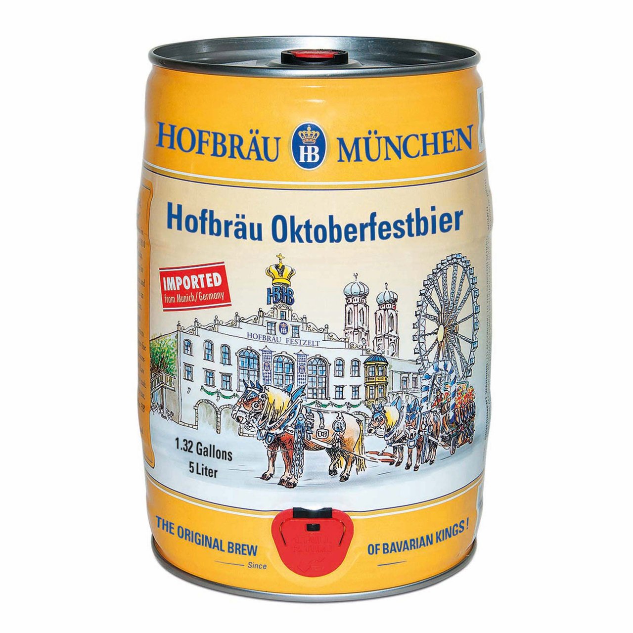 Hofbräu Oktoberfest Mini Keg 5 Liter (5.28 Qts)