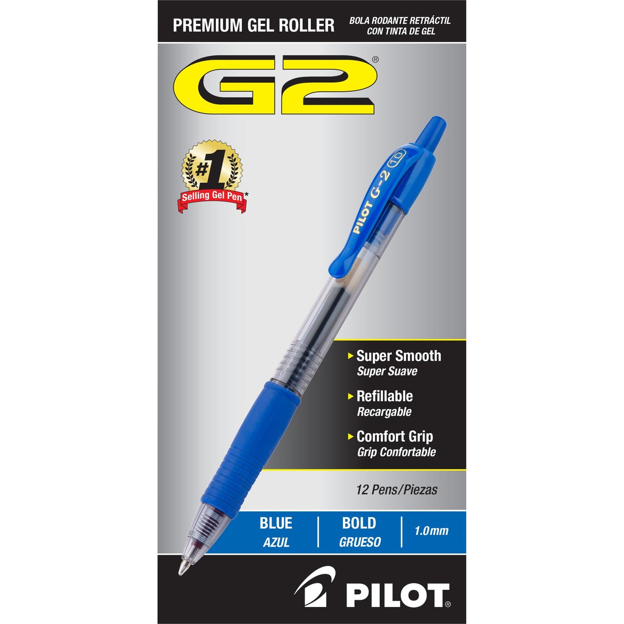 Pilot G2 Bold Point Retractable Gel Ink Pen, Blue, 12-Count (PIL31257) - Image 1