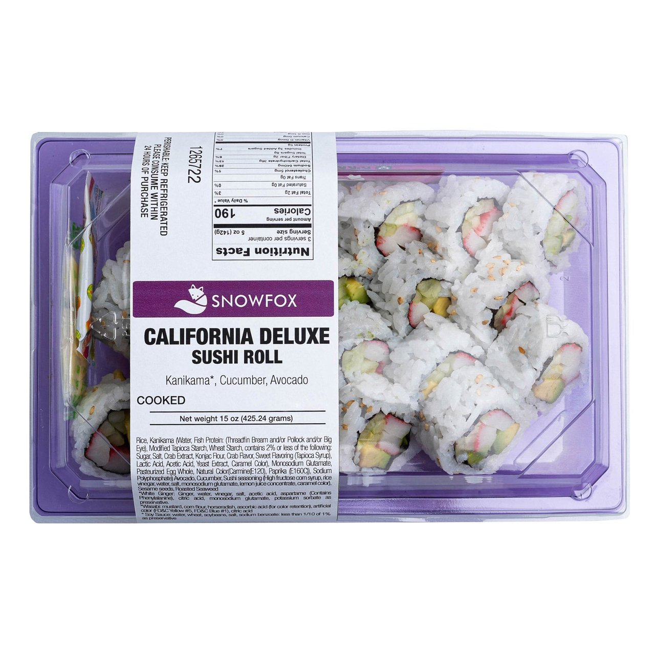 California Deluxe Roll with Avocado & Kanikama 20 Pieces - Image 1