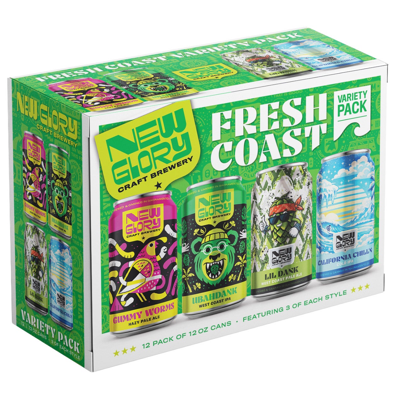 New Glory Brewing Summer Vacay Variety Pack, 12 x 12 oz Cans