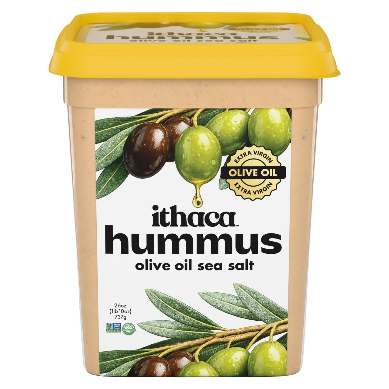 Ithaca Hummus Olive Oil & Sea Salt, 26 oz - Image 1