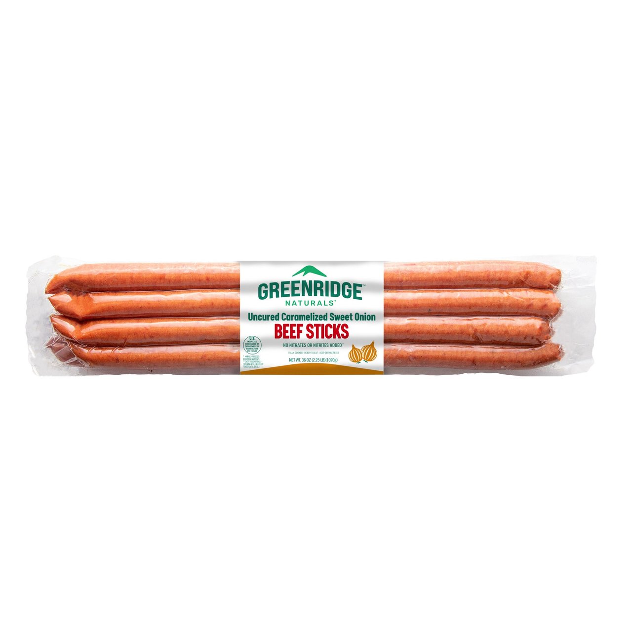 Greenridge Farms Caramelized Onion Beef Snack Sticks, 3 oz, 12-Count (2.25 lbs) - Image 1