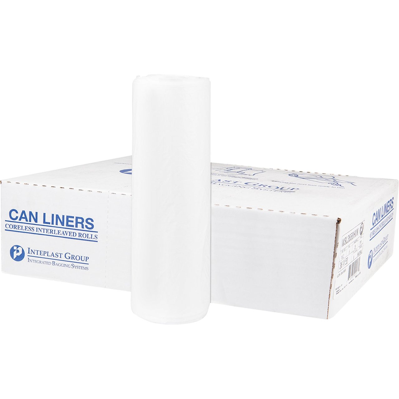 Inteplast Group 55-Gallon Clear Can Liner, 200 CT