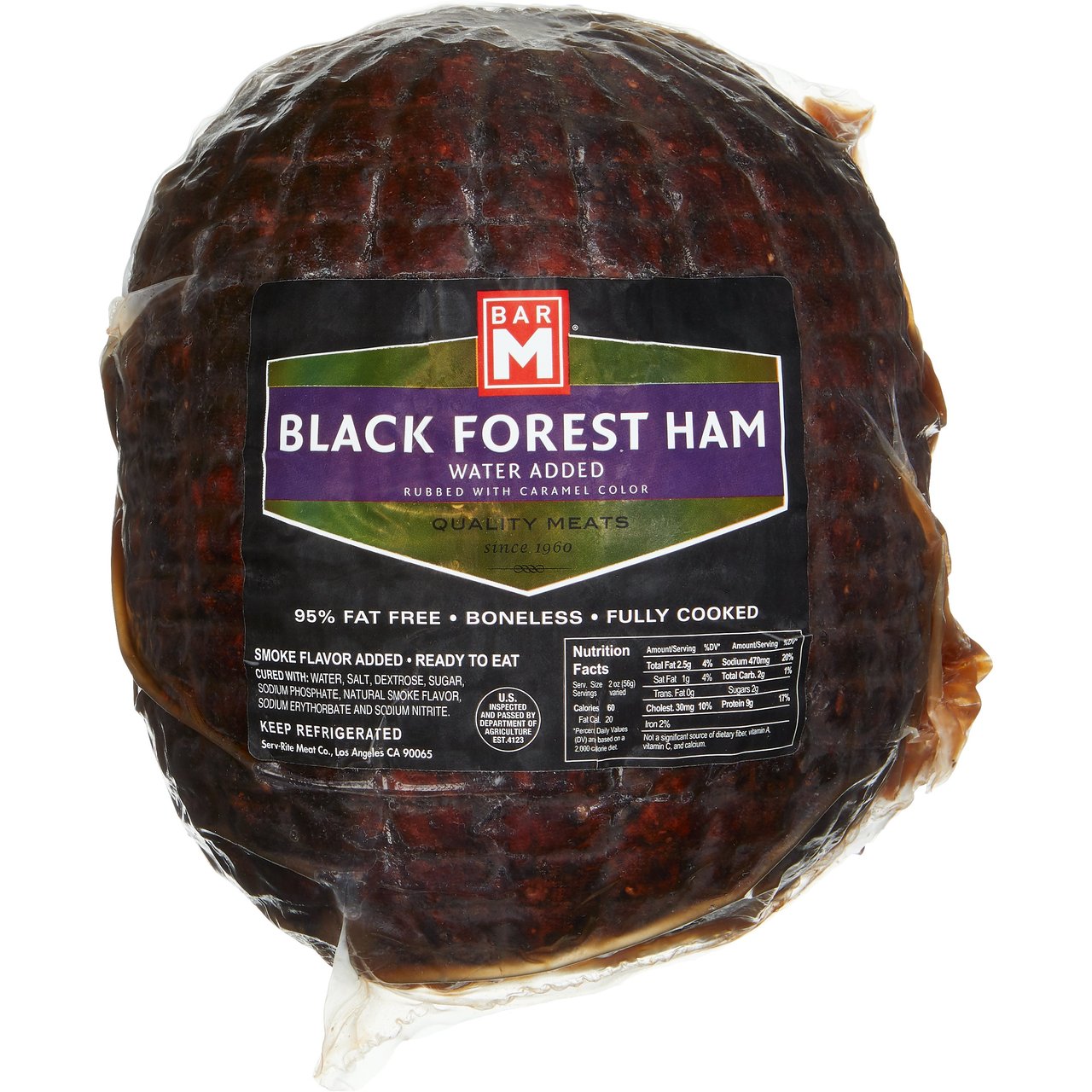 Bar M Black Forest Ham, Per Lb (Avg 9 lb) - Image 1