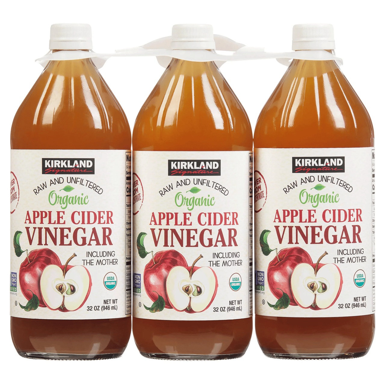 Kirkland Signature Organic Apple Cider Vinegar, 3/32 FL OZ - Image 1
