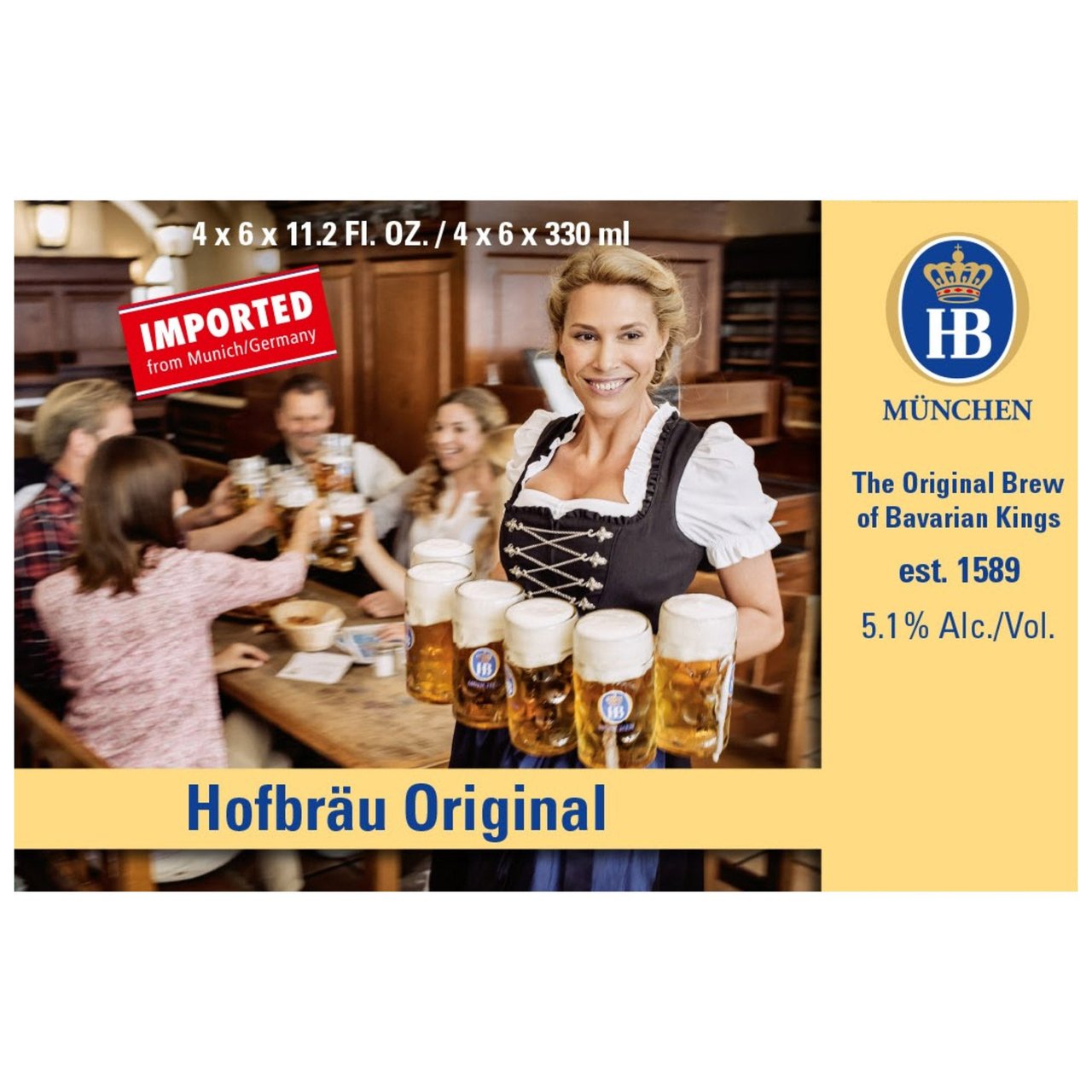Hofbräu Original Munich Lager, 24 / 11.2 oz Bottles