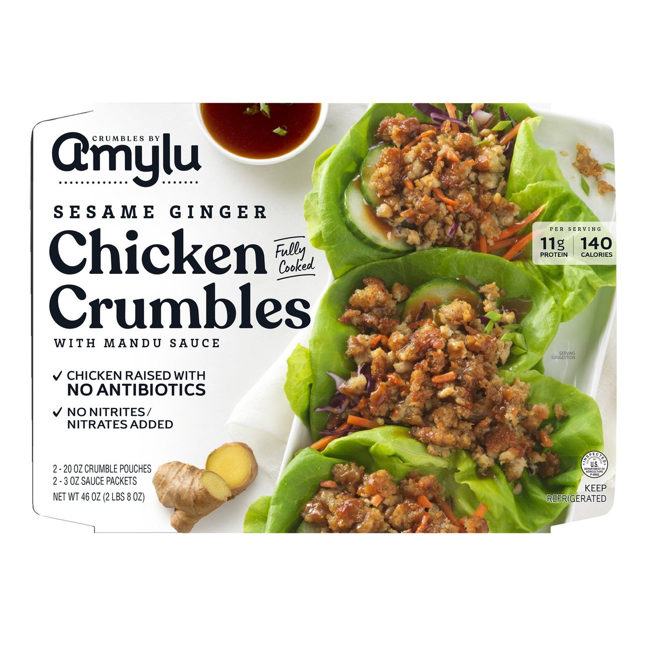 Amylu Sesame Ginger Crumbles 46 Ounce Package - Image 1