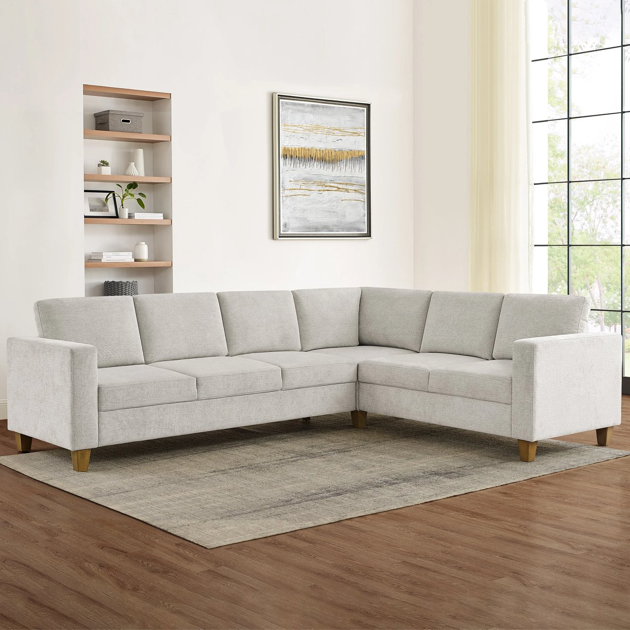 Thomasville Dillard Fabric Convertible Sleeper Sectional - Image 1