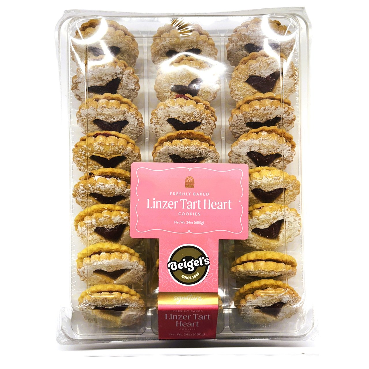 Beigel's Linzer Tart Heart 24 oz (1.5 lbs) - Image 1