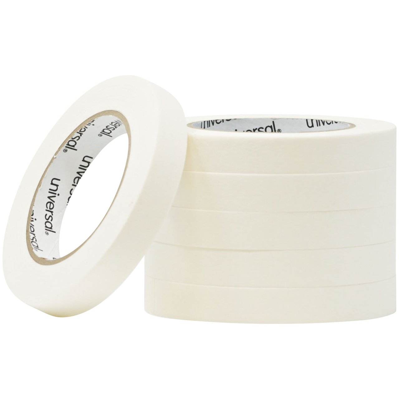 Universal General Purpose Masking Tape UNV51334, 3" Core, 6 CT - Image 1