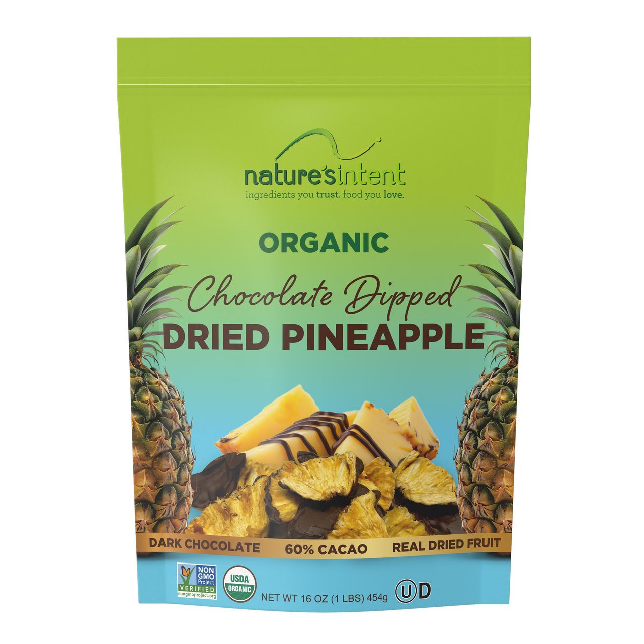 Nature's Intent Chocolate Pineapple 16 Ounce Bag - Image 1