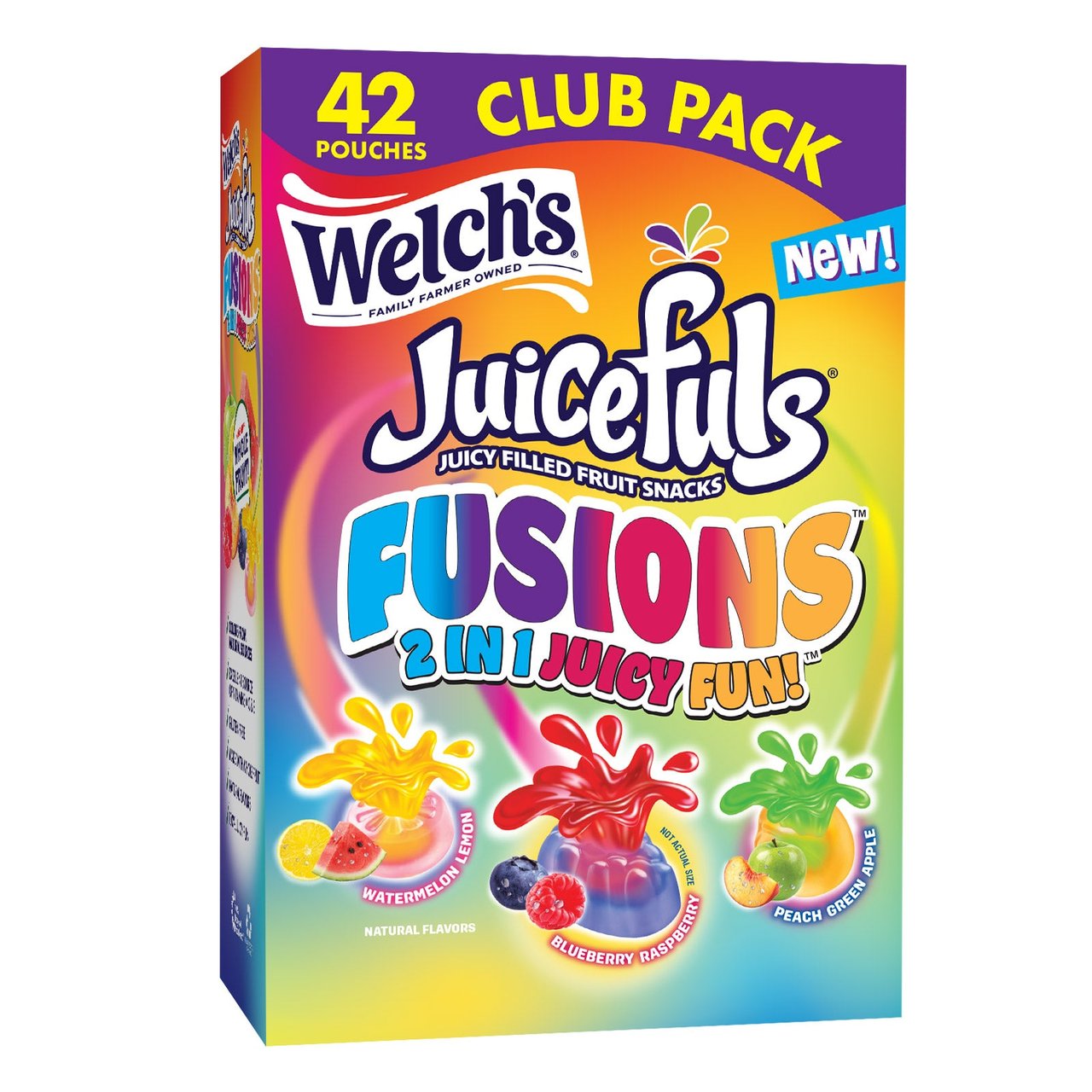 Welch's Juicefuls Fusions Fruit Snacks, 42 Count, 0.8 oz Pouches (2.1 lbs) - Image 1