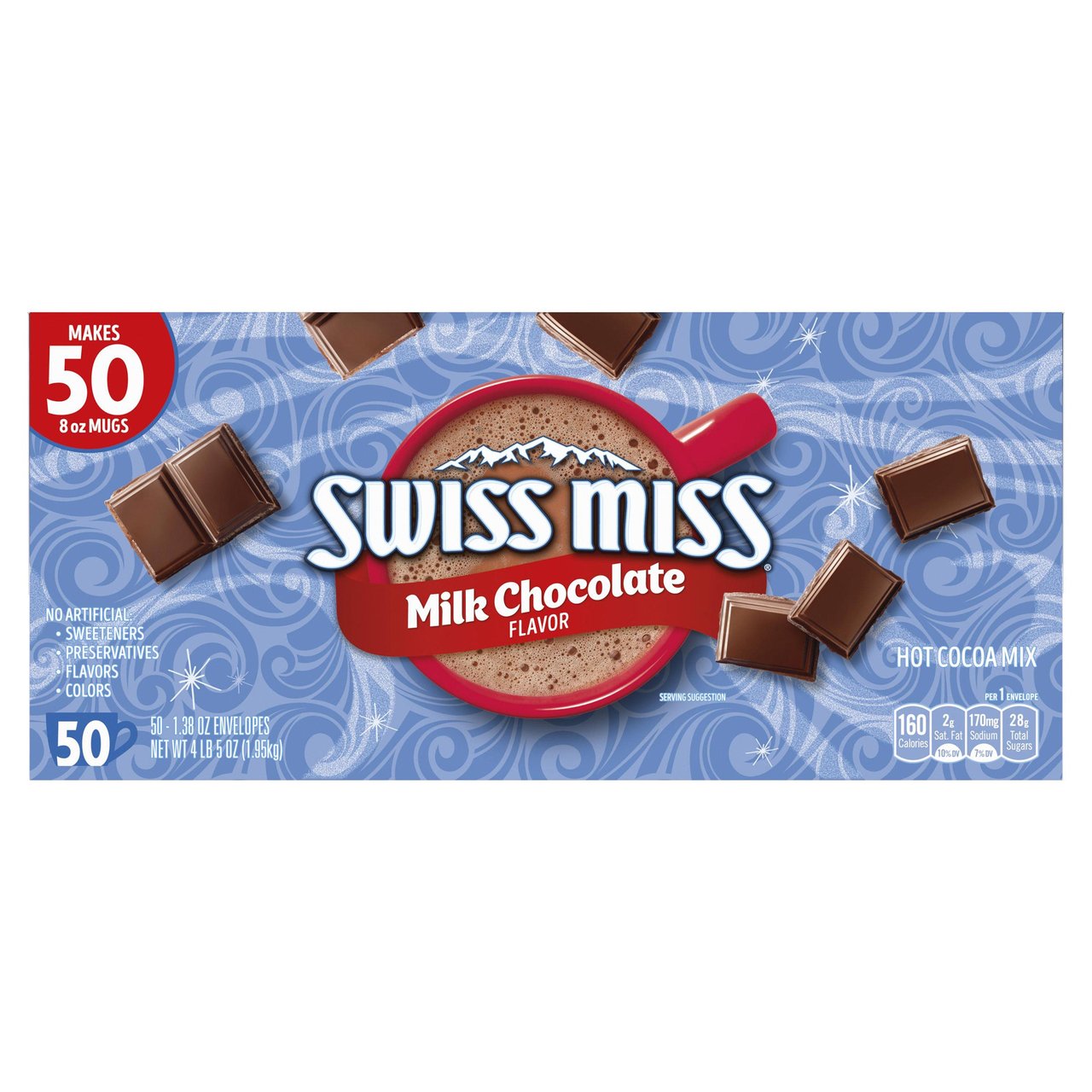 Swiss Miss Milk Chocolate Cocoa 50/1.38 oz - Image 1