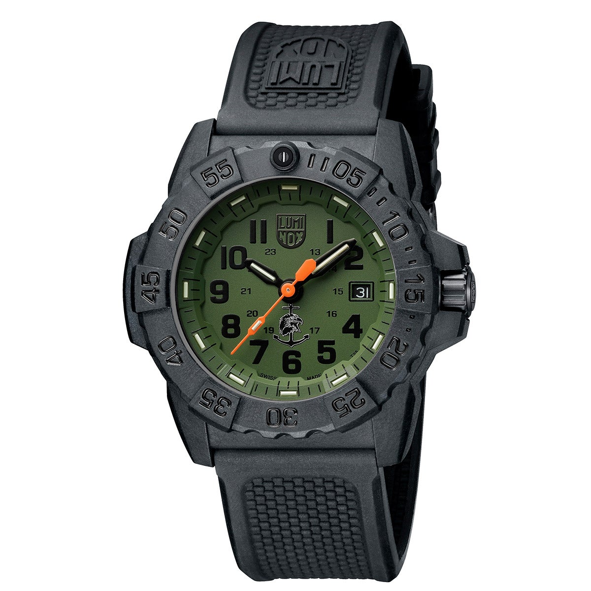 Luminox Navy SEAL 3500 Green Dial Quartz Men's Watch - Image 1