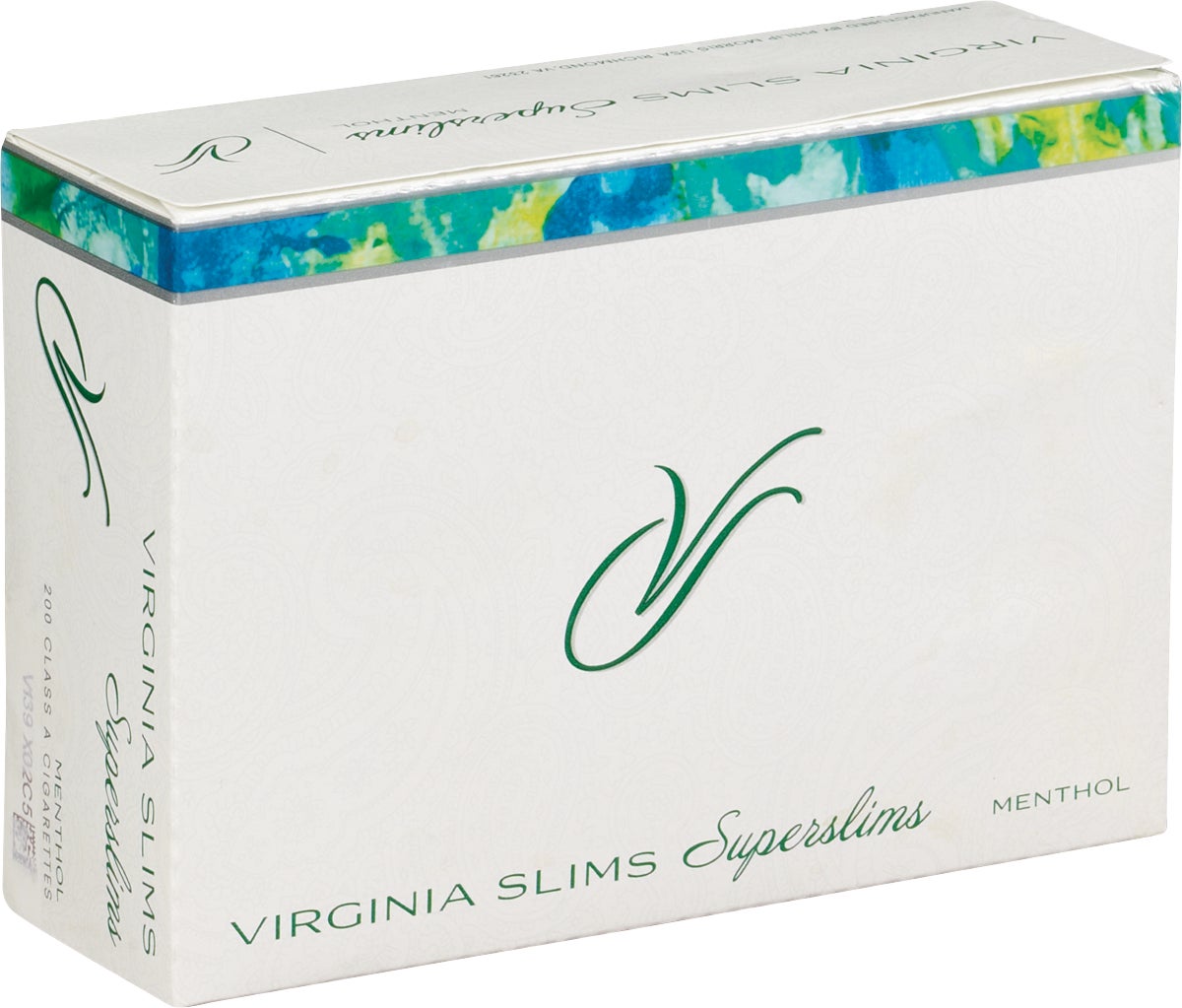 Virginia Slims Super Slim Menthol 100s Box - Image 1