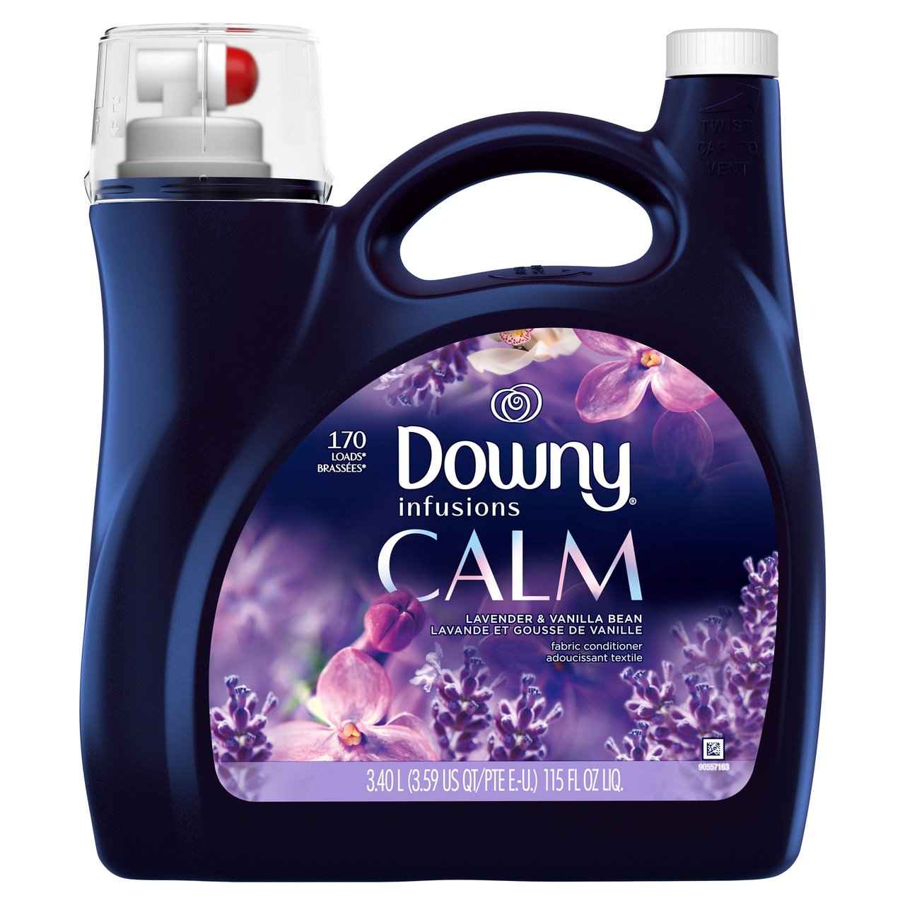 Downy Infusions Fabric Softener Calm Lavender and Vanilla Bean - Image 1