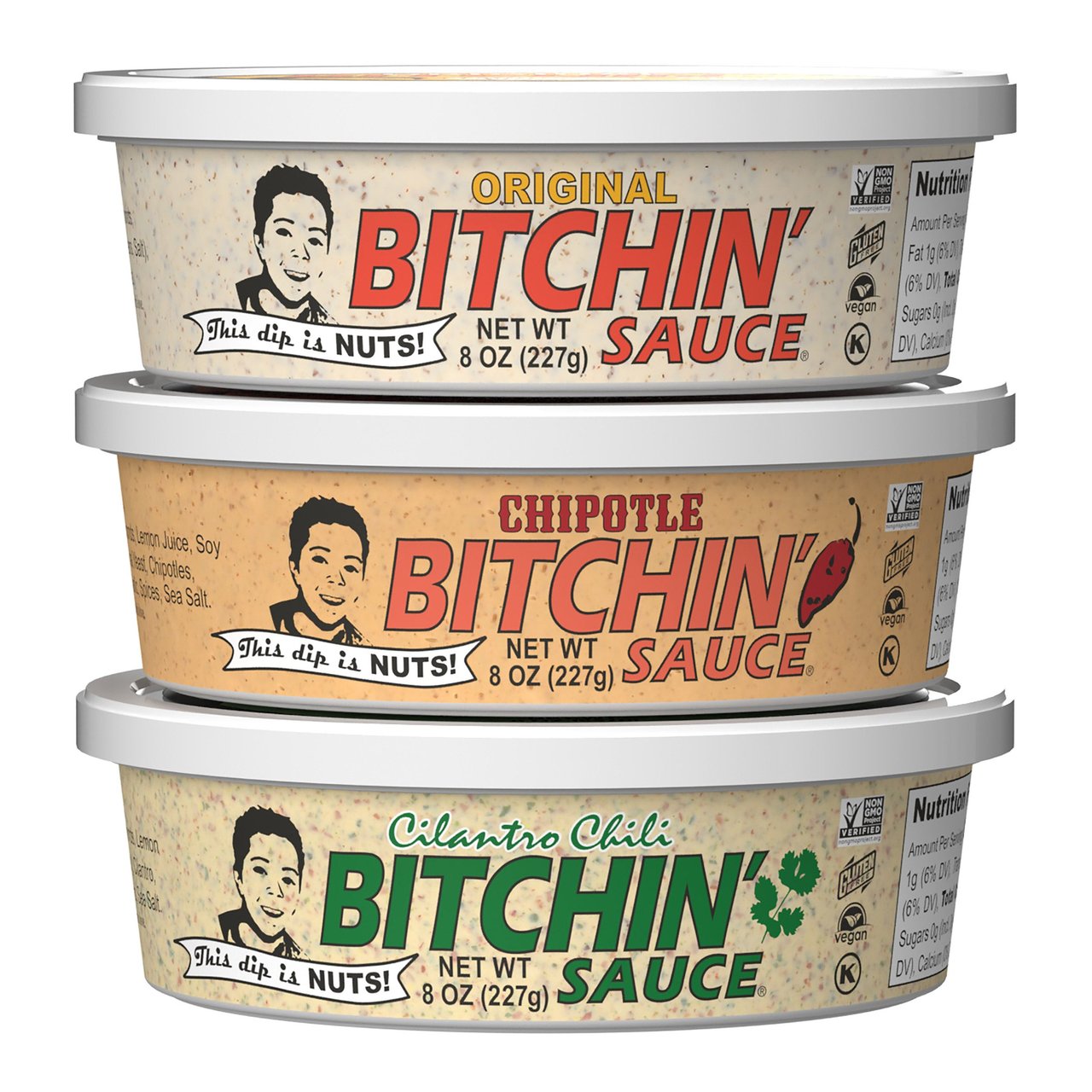 Bitchin' Sauce 3-Pack, 3 x 8 oz - Image 1