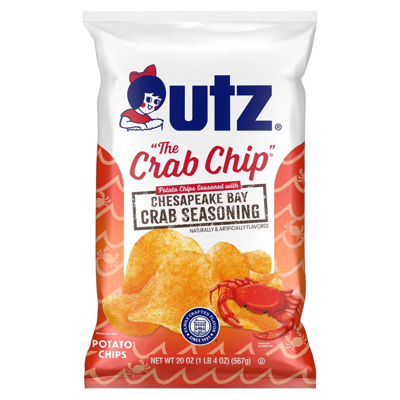 Utz Crab Potato Chips 20 Ounces - Image 1