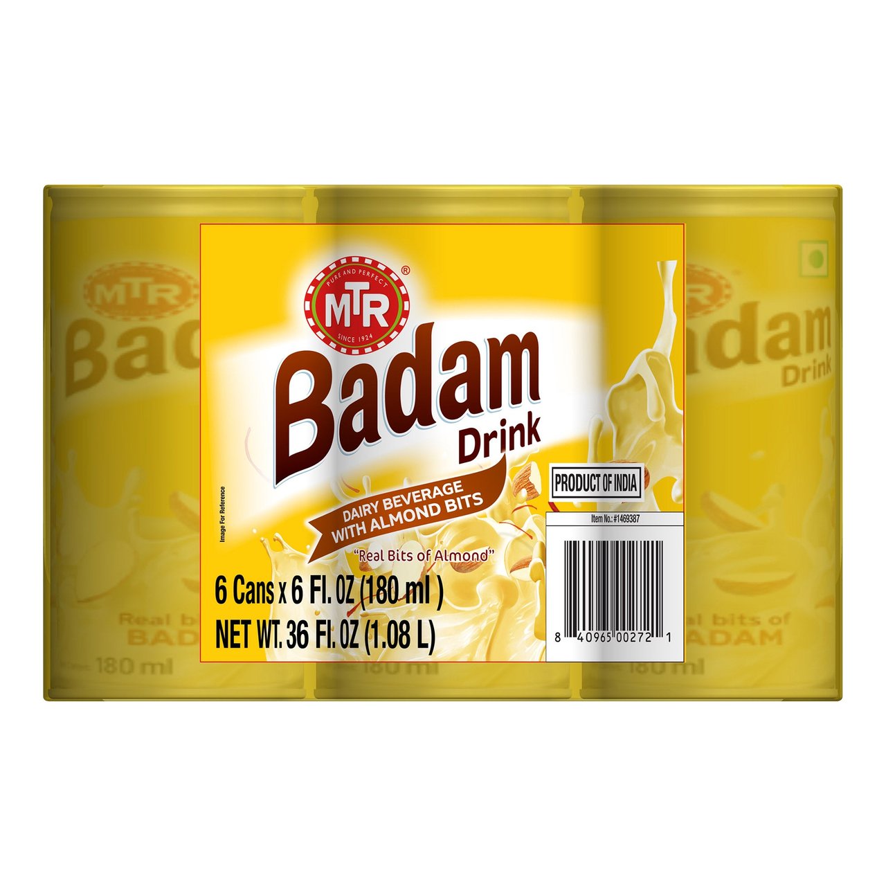 MTR Badam Almond Drink, 6 Pack (6 oz Each) - Image 1