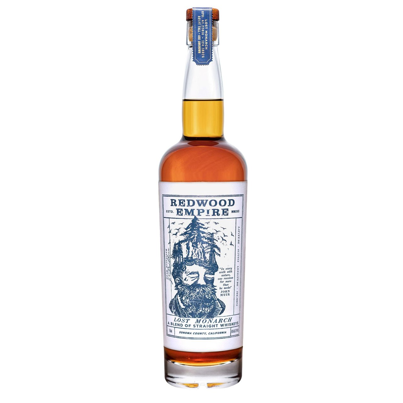 Redwood Empire Lost Monarch Blended American Whiskey, 750ML - Image 1