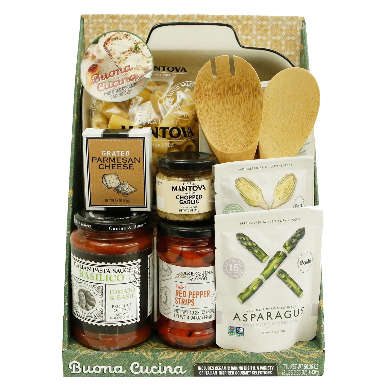Gourmet Food & Baskets Italian Dinner Basket, 50 oz - Image 1