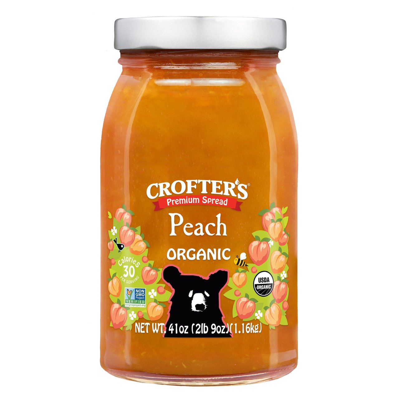 Crofter's Organic Peach Premium Spread 41 oz - Image 1