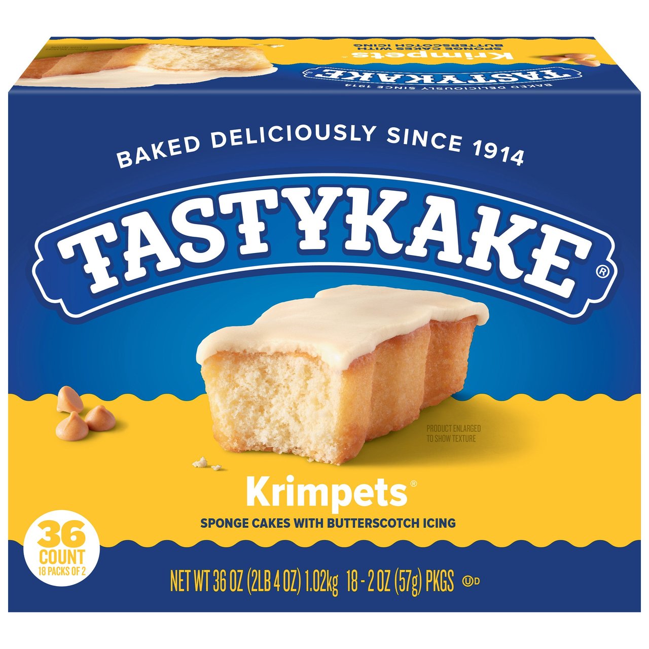 Tastykake Butterscotch Krimpets 36 CT (2.25 lbs) - Image 1