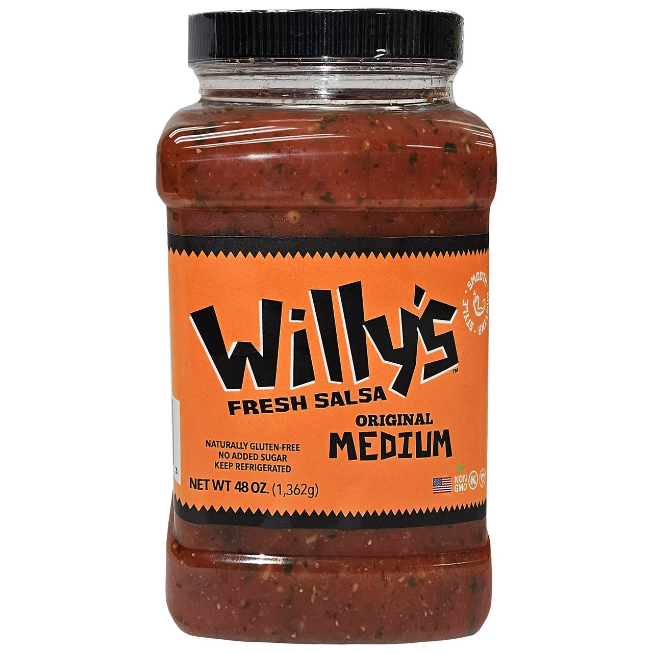 Willy's Fresh Salsa Original Medium Salsa, 48 oz Container - Image 1