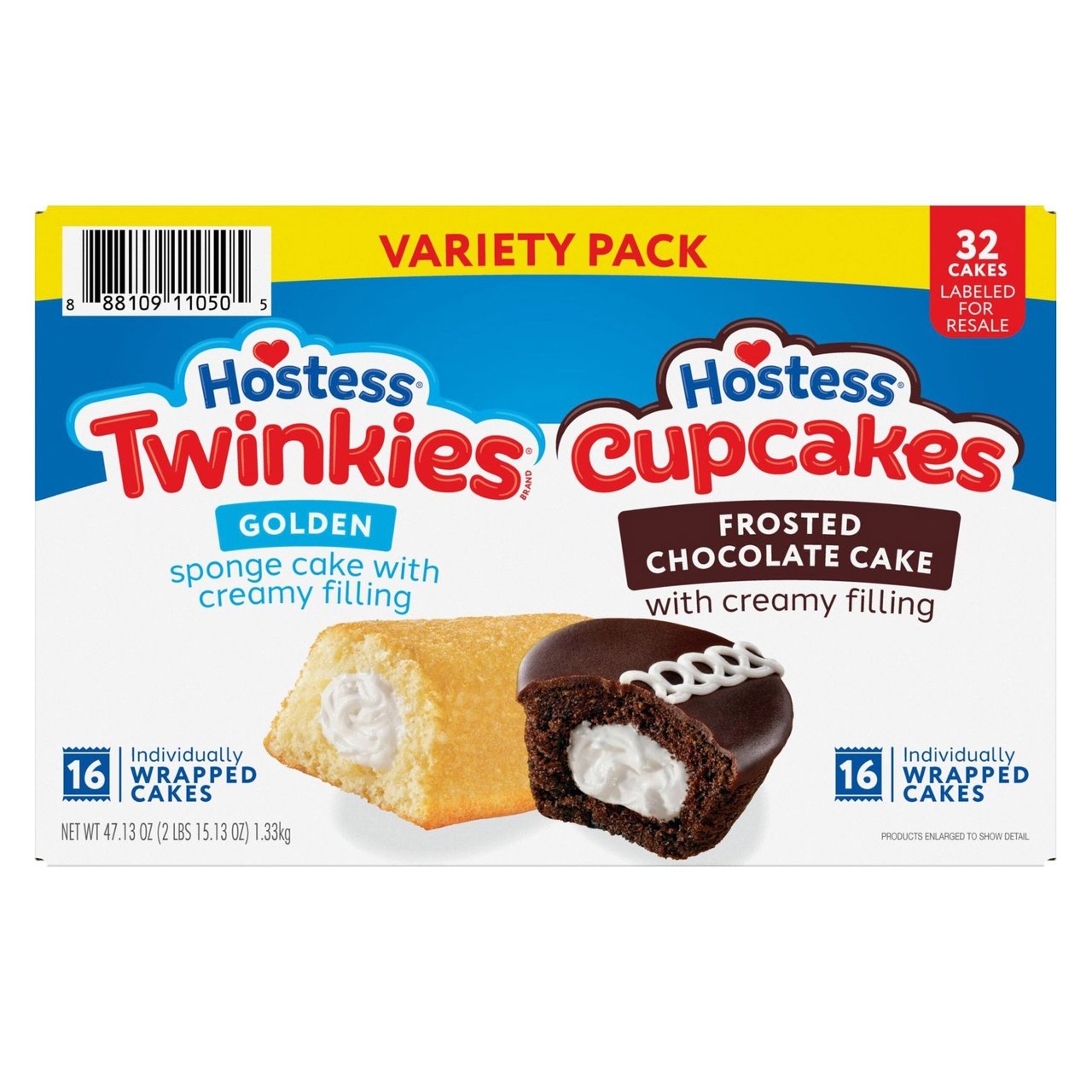 Hostess Cupcakes & Twinkies 32 Count 47.13 Ounces - Image 1