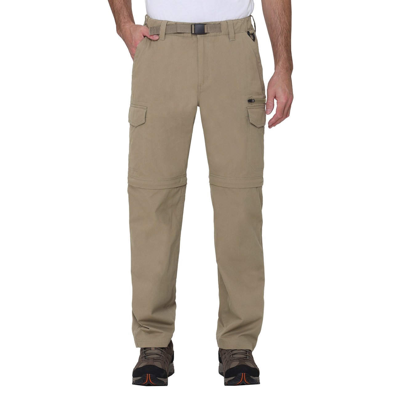 BC Clothing Men's Belted Convertible Pant - Image 1