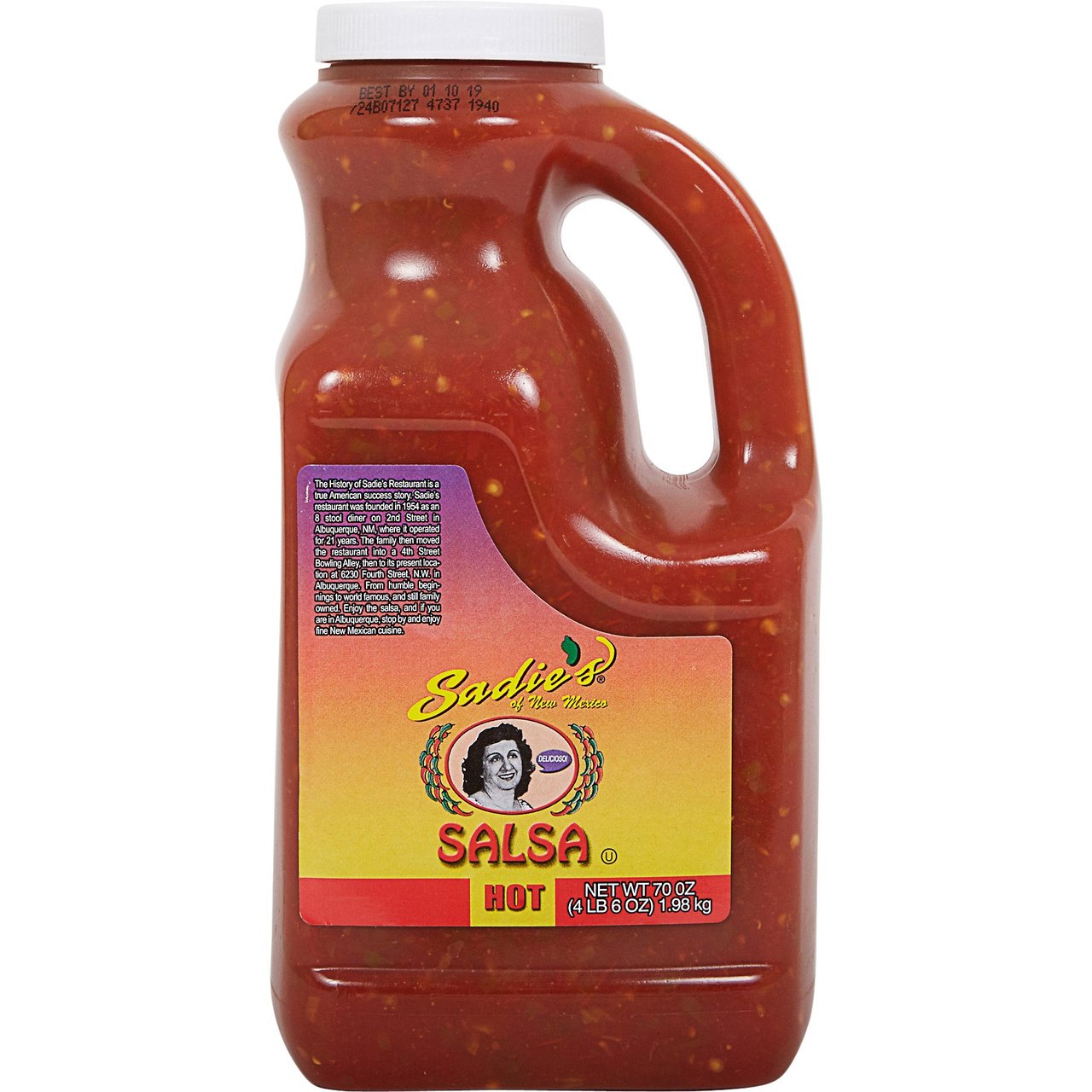 Sadie's Hot Salsa 70 oz Jug - Image 1