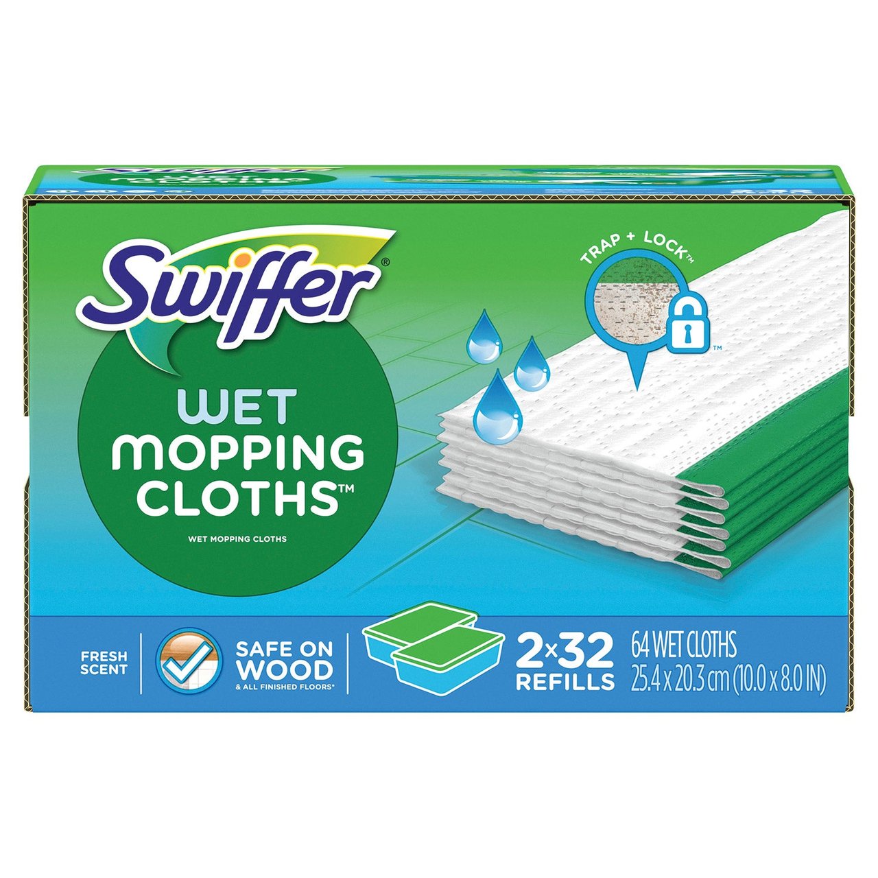 Swiffer Sweeper Wet Mopping Cloth Refill, 64 Count - Image 1