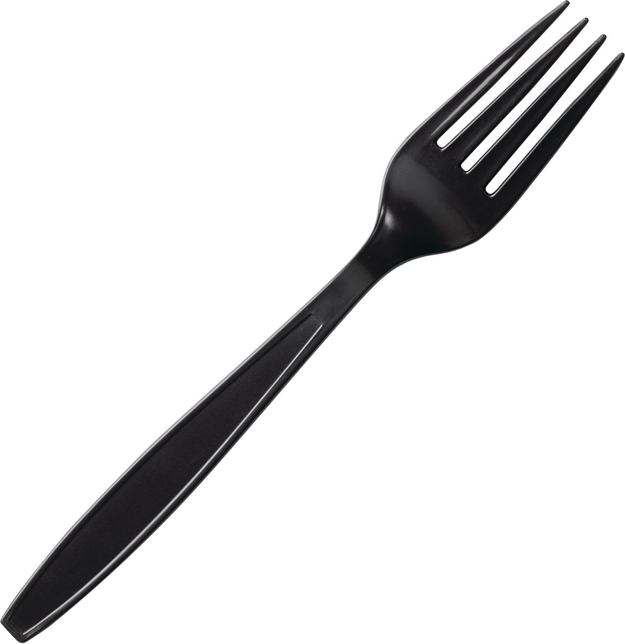 Vital Solutions Heavy Weight Black Plastic Fork, 1000 Count