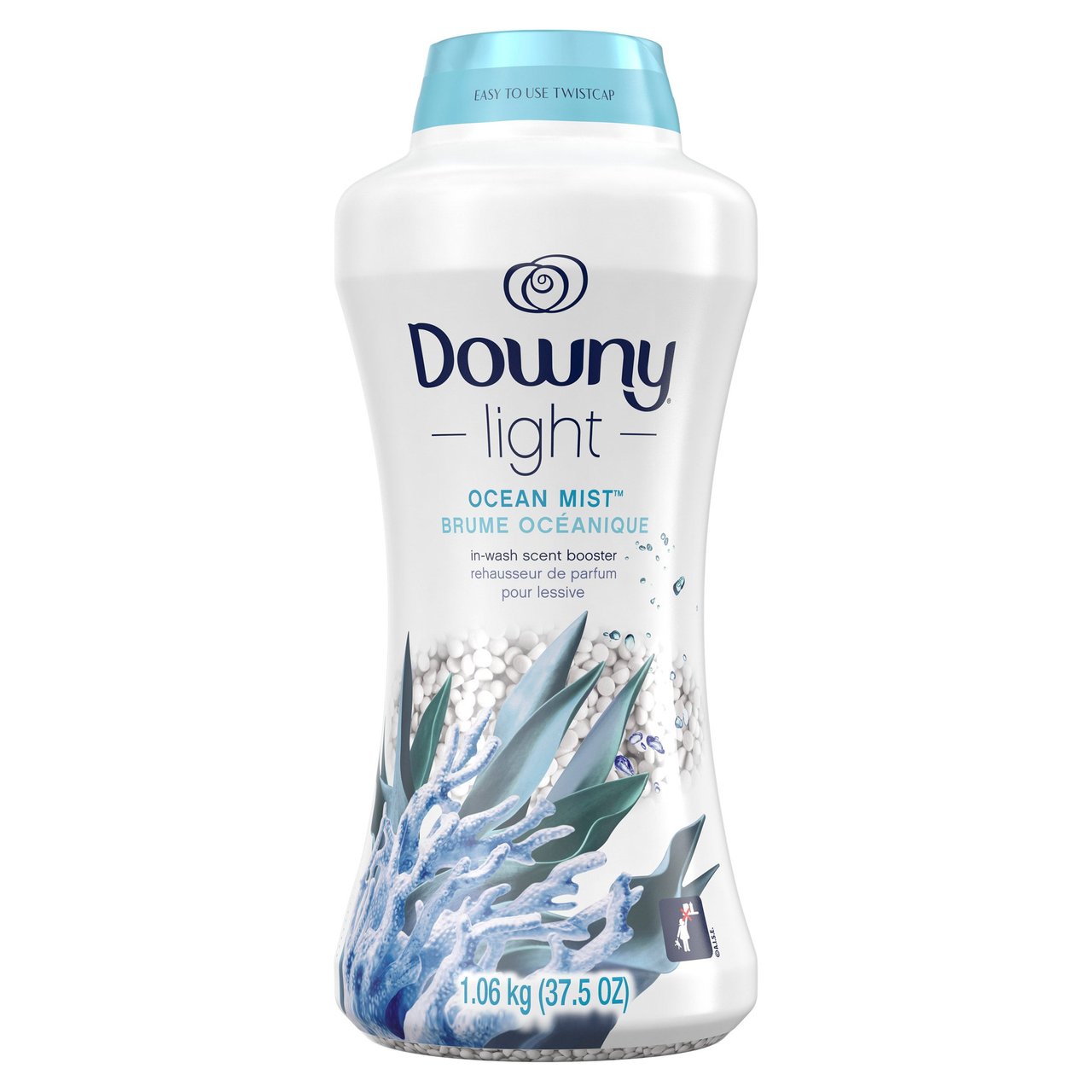 Downy Light Scent Booster Beads, Ocean Mist, 37.5 oz - Image 1