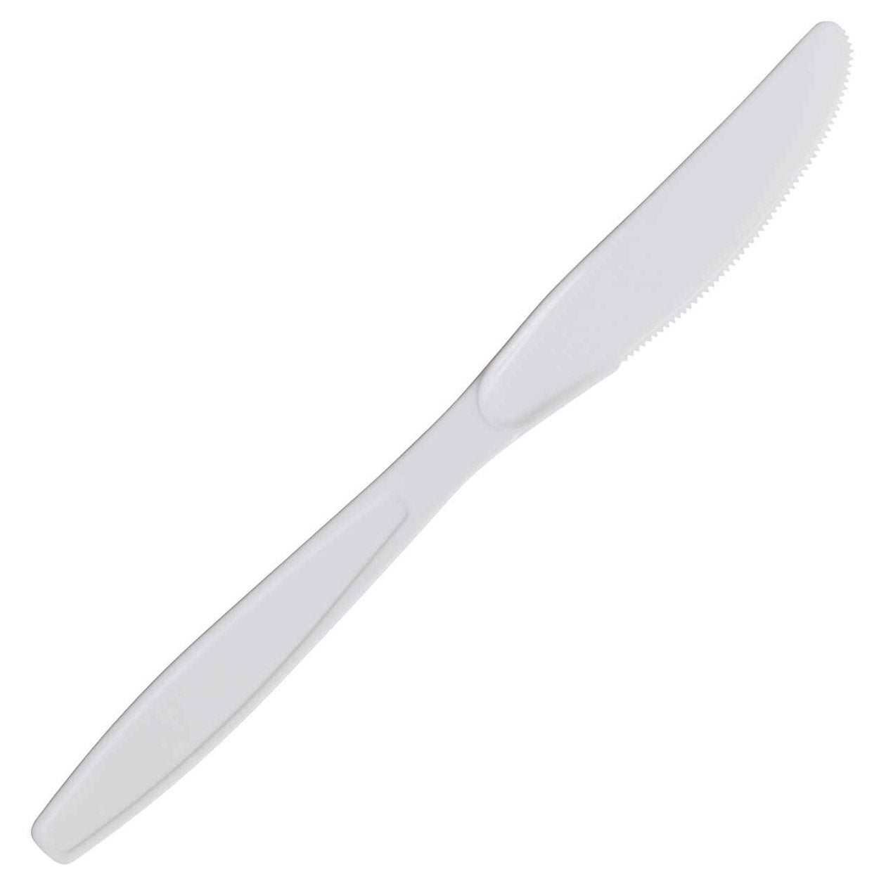 Rocky Packaging White Heavy Weight Plastic Knife 7.5" - 1000 ct
