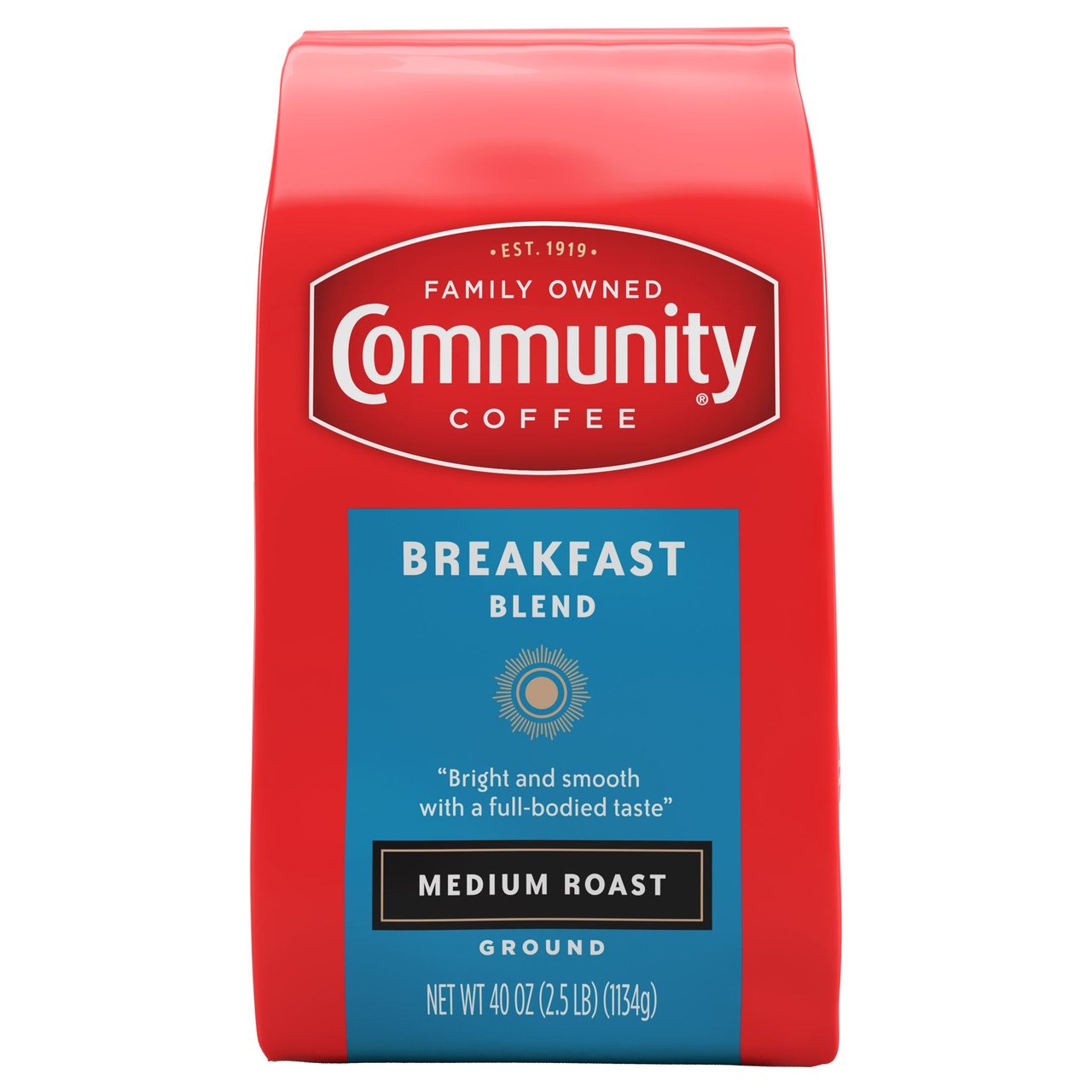Community Coffee Breakfast Blend 40 oz - Image 1